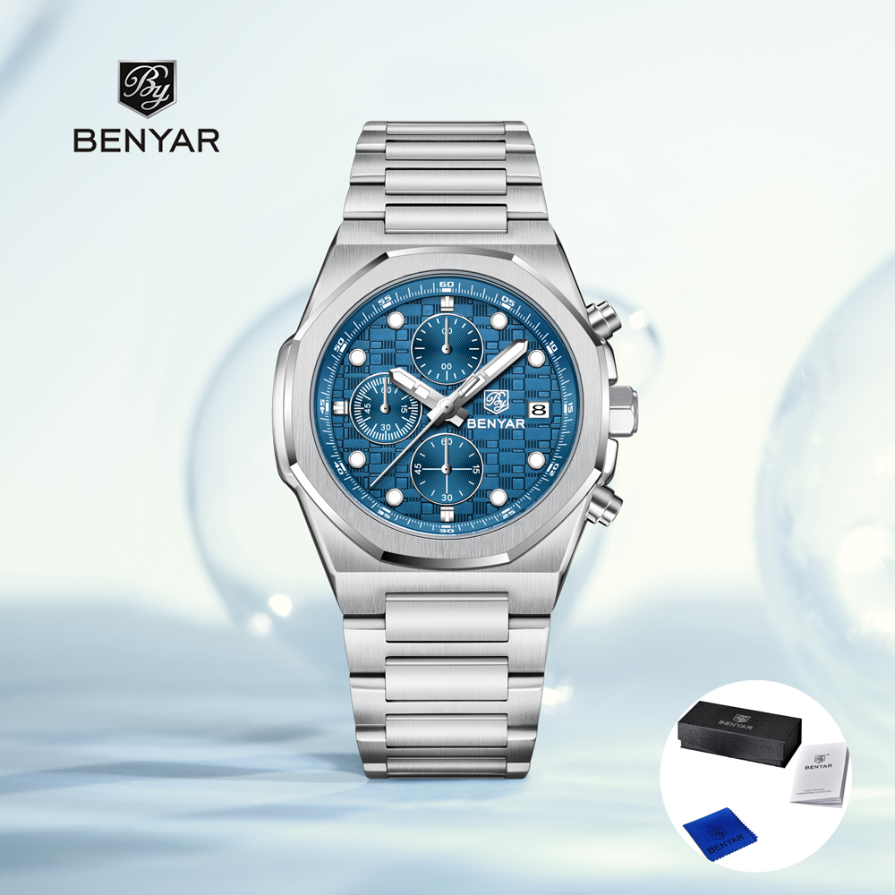 Accessories With Watch - BENYAR – montre-bracelet à Quartz pour