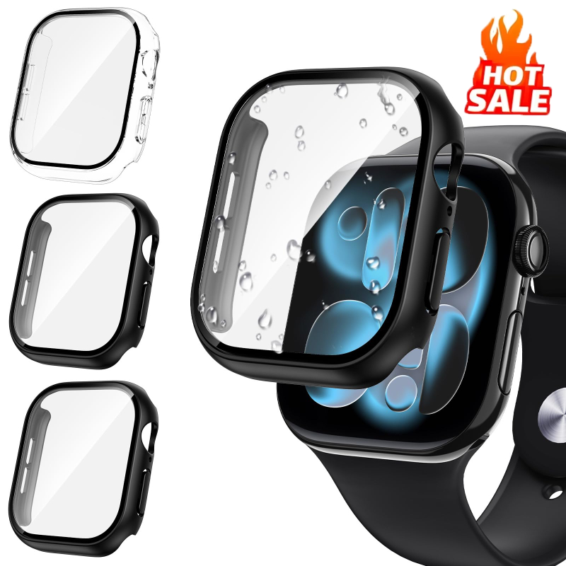 Apple Smartwatch Accessories - 3 pièces verre + couvercle pour