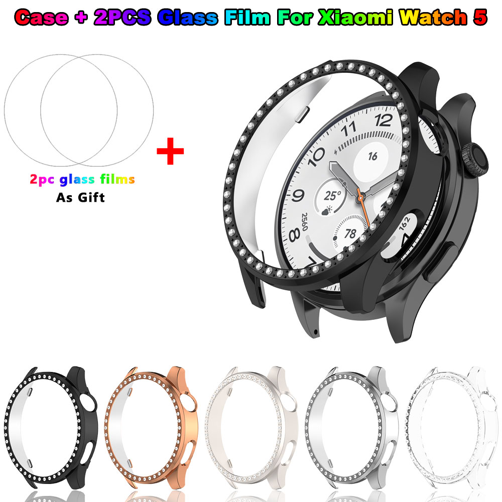 Android Smartwatch Accessories - Coque PC brillante + film en