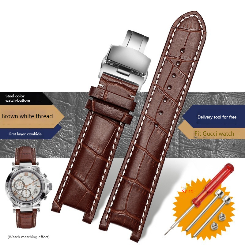 Smartwatch Guess - Bracelet de montre en cuir véritable