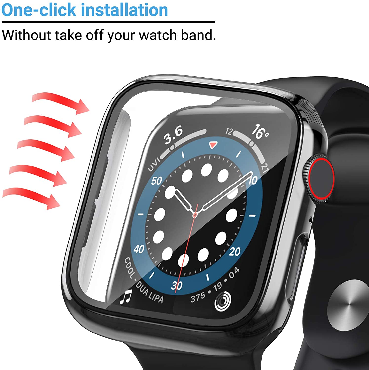 Verre + couvercle pour boîtier - Apple Smartwatch Accessories avis et prix
