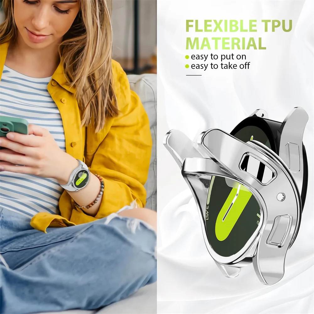 Nouvelle coque plaquée TPU pou - Accessories For Galaxy Watch 5 avis et prix