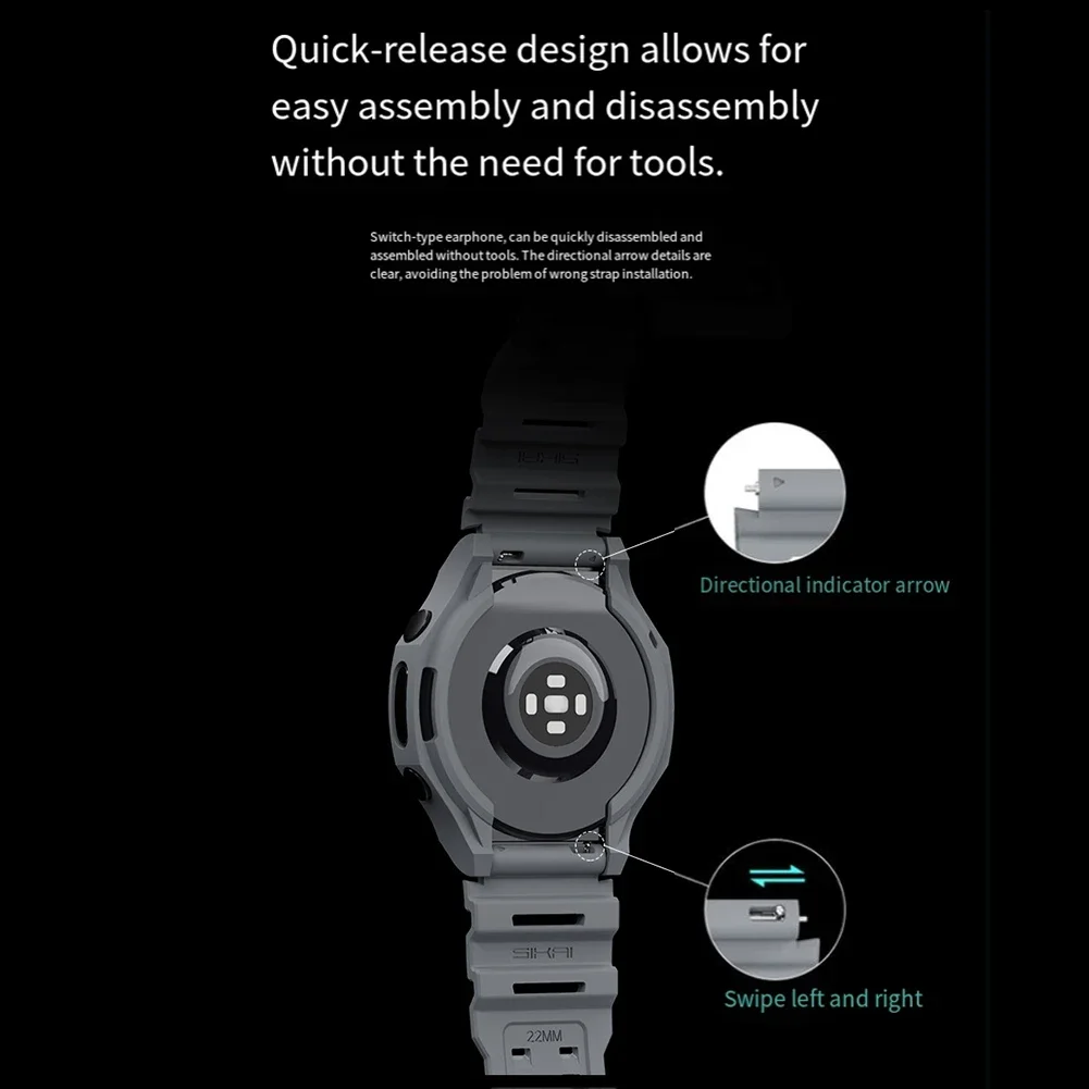 Bracelets en Silicone pour Sam - Android Smartwatch Accessories avis et prix