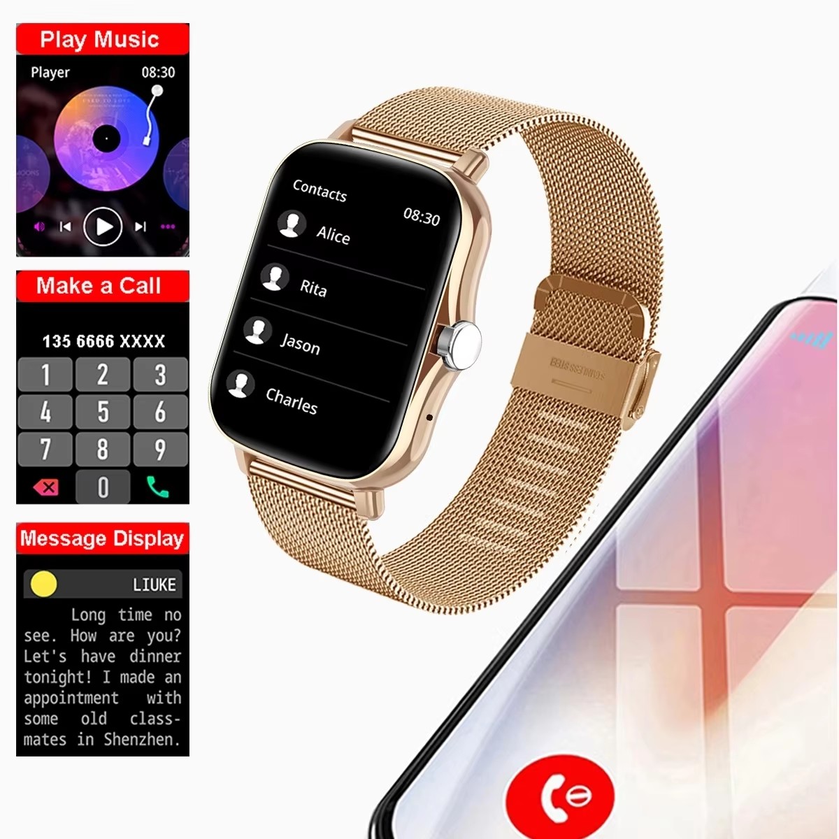 Nouvelle montre connectée mult - Android Smartwatch Accessories avis et prix